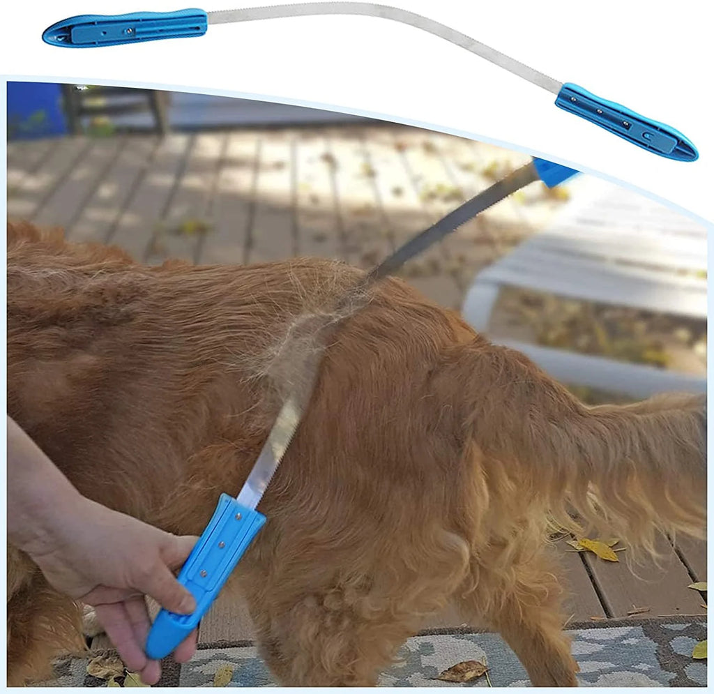 Pet Dog Grooming Brush, Hair Remover & Thinner Tool for Long Hair Pets