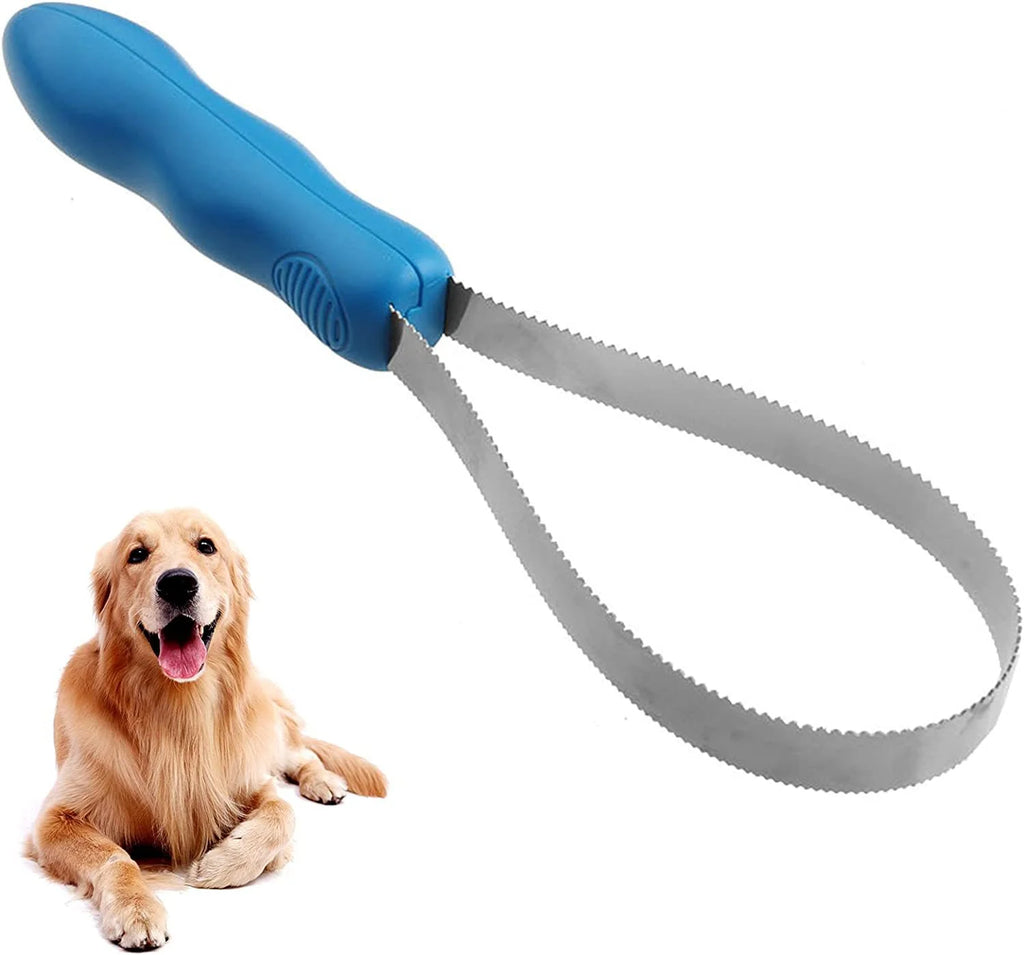 Pet Dog Grooming Brush, Hair Remover & Thinner Tool for Long Hair Pets
